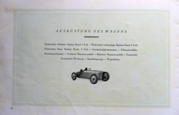 Brennabor Typ S 6/20 PS Modelprogram 1924 Carbrochure (8259)